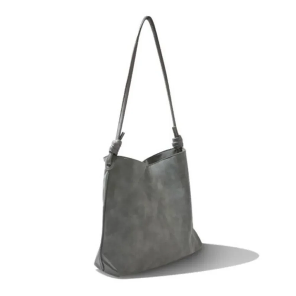 8 Other Reasons BETSY Slouch Tote In Stone Color PU Leather- New In Bag